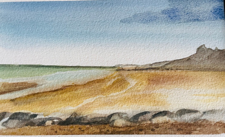 C'est un si joli chemin, aquarelle, 30x17 cm, 2026